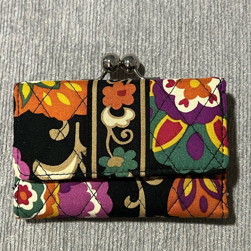 Vera Bradley Kiss Me Tri-fold Wallet